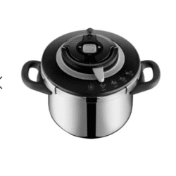 Tefal 8-L Edelstahl-Schnellkochtopf – P4551400 – Robust, sicher & energieeffizient – Neuware