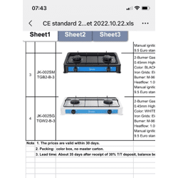 Gaskocher 2-flammig mit Deckel – Ideal für Outdoor