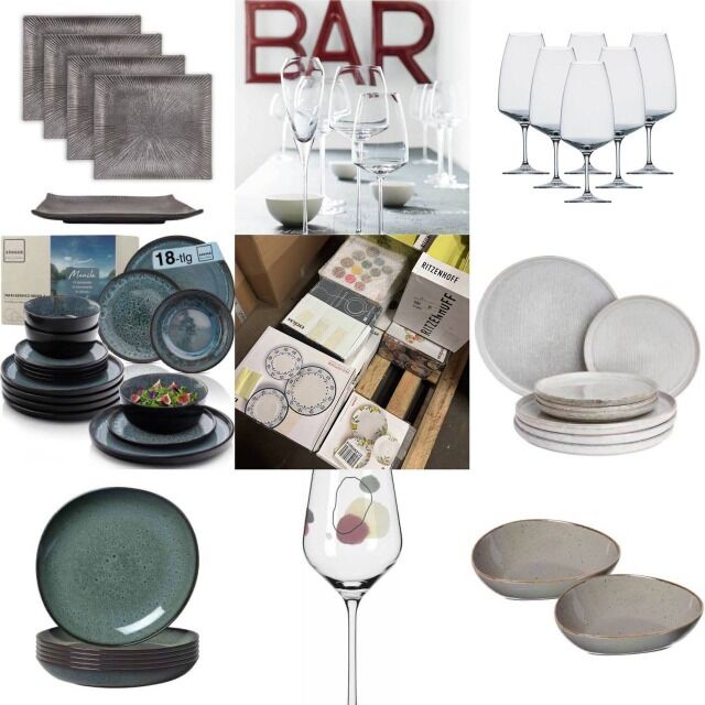 18 € Geschirr Mix Kategorie A/B/C, bekannte Marken, Teller und Sets, Lagerware Deutschland, Mindestbestellung ab 25 Stück