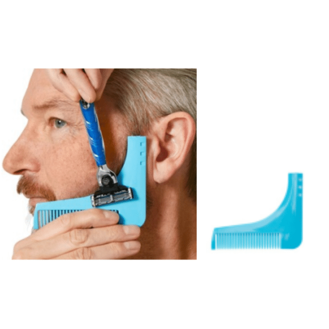 Rasierhilfe Bartschablone Rasier-Schablone Bartformhilfe Rasierzubehör Bartstyling Konturenschablone Restposten