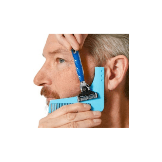 Rasierhilfe Bartschablone Rasier-Schablone Bartformhilfe Rasierzubehör Bartstyling Konturenschablone Restposten