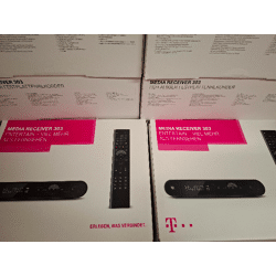 Sonderposten Telekom Media Receiver 303 – 27 Stück (16x Neu, 11x Gebraucht) + Fernbedienungen + integrierter 500GB HDD – Ersatzteilspender