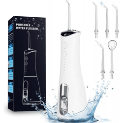 IVISMILE Kabellose Munddusche – 300 ml Tank, 4 Modi, 5 Jet-Düsen, IPX7 wasserdicht – Weiß – Großhandel / Gesamtabnahme