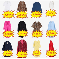 3,50 € Kleider Mix, Kategorie A, Größen 32–54, Saison Sommer/Herbst/Frühling, Mindestabnahme 20 Stück, Lagerware Deutschland