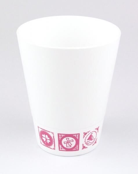 FREE TIME Becher 300 ml, weiß und rosa