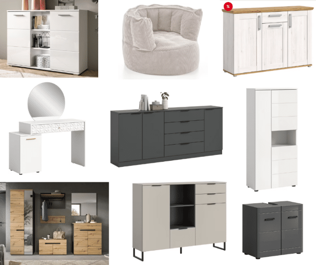 Furniture B-ware, customer returns, truckload