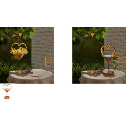 Solarleuchte Herzi Gartenleuchte Deko Leuchte Garten Solarlicht Außenleuchte Gartendeko Herz Restposten