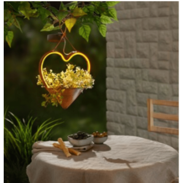 Solarleuchte Herzi Gartenleuchte Deko Leuchte Garten Solarlicht Außenleuchte Gartendeko Herz Restposten