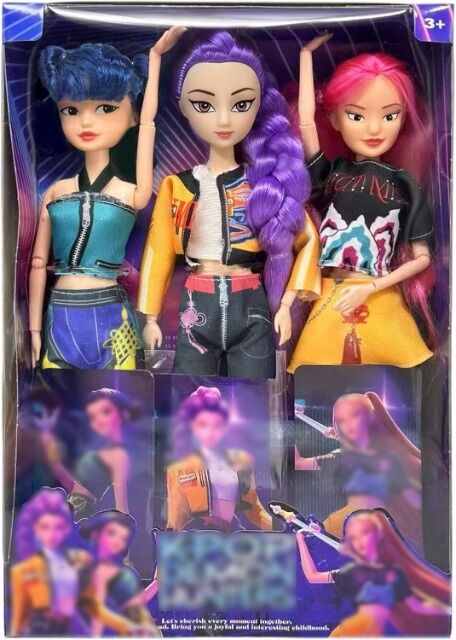Trendartikel K Pop Puppen mit Sound und Musik - 3 er Pack De-Moon Puppe - Doll Set - Kinder KP Puppenset - K-Pop - KPop - KP De-Monn