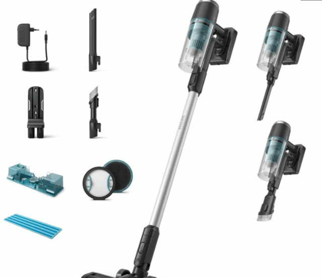 Philips XC3133/01 Akku-Staubsauger – Kabellos, Leistungsstark & Flexibel – Neuware