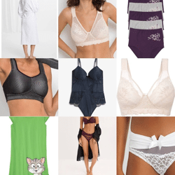 1,50 € pro Stück – Mix Damenunterwäsche und Bademode aus deutschen Katalogen, BHs, Slips, Pyjamas, Größen XS–XXXL, Versand weltweit