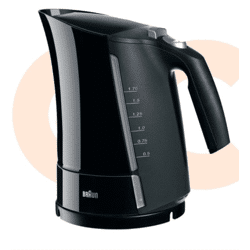 Braun WK500 Wasserkocher Schwarz – Elektrischer Wasserkocher mit schneller Aufheizleistung – Neuware