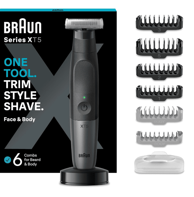 Braun XT5300 Trimmer – Präziser All-in-One Trimmer für Bart & Körper – Neuware