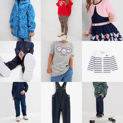 3,00 € Kinderbekleidung Mix Kategorie A, neue Markenware, gemischte Größen von Baby bis Teenager, verpackt mit Barcode, Versand weltweit