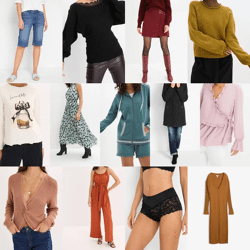 2,10 € Clothing Mix stock category A, new from German catalog, 90 % women, 10 % men, original packaging, stock Germany