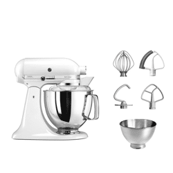 KitchenAid 5KSM175PSEWH Küchenmaschine – Leistungsstarke Design-Küchenmaschine – Neuware