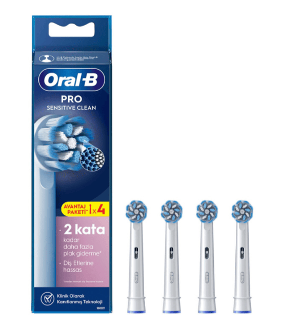 Oral-B EB60-4 Ersatzbürstenköpfe – Aufsteckbürsten für elektrische Zahnbürsten – Neuware