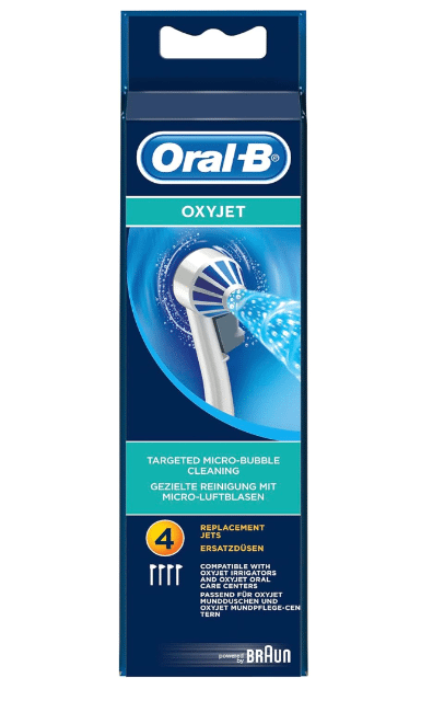 Oral-B ED17-4 OxyJet Ersatzbürstenköpfe – Aufsteckdüsen für OxyJet Munddusche – Neuware