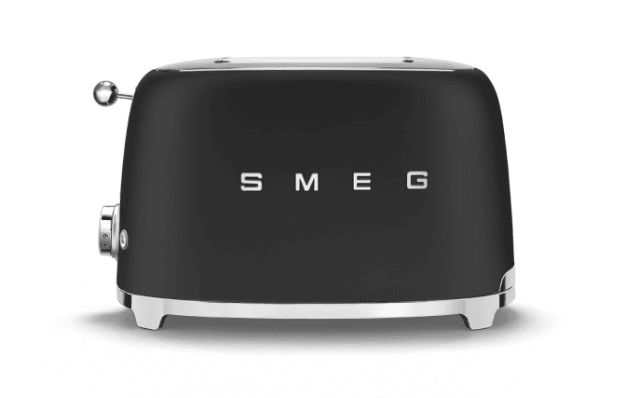 Smeg TSF01BLMEU Toaster – hochwertiger 2-Scheiben-Toaster mit mehreren Bräunungsstufen für gleichmäßig getoastetes Brot. Ikonisches Retro-De