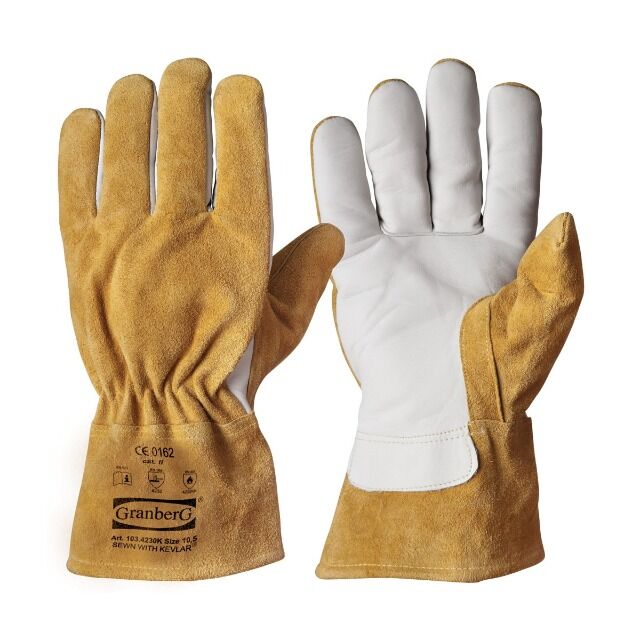 Schweißerhandschuhe Arbeitshandschuhe Granberg Größe 10.5 / XL Rindnarbenleder