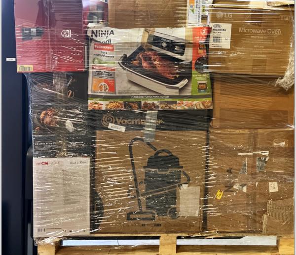 Amazon Kundenretouren Händlerpalette (17 Stk.) Ninja/LG/AEG/Philips/Nespresso/Vacmaster – ungeprüft