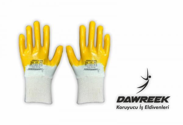 Arbeitshandschuh Nitril Baumwolle 1 stück Grösser 9-10