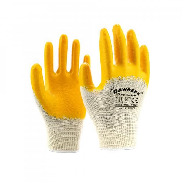 Arbeitshandschuh Nitril Polyester 1 stück Grösser 9-10