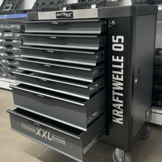 258 tlg gefüllt Werkzeugwagen Werkstattwagen 7 Schubladen PROFESSIONELL XXL