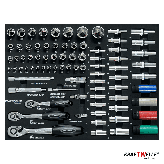 258 tlg gefüllt Werkzeugwagen Werkstattwagen 7 Schubladen PROFESSIONELL XXL
