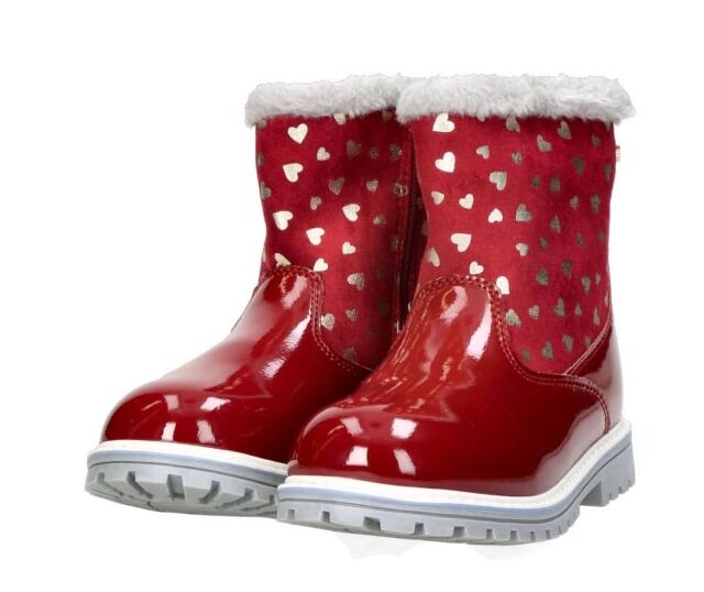 7,50 € Dockers warme Kinderstiefel Kategorie A neu in Originalkartons, Größen 23–30, rot und schwarz, Lagerware Deutschland