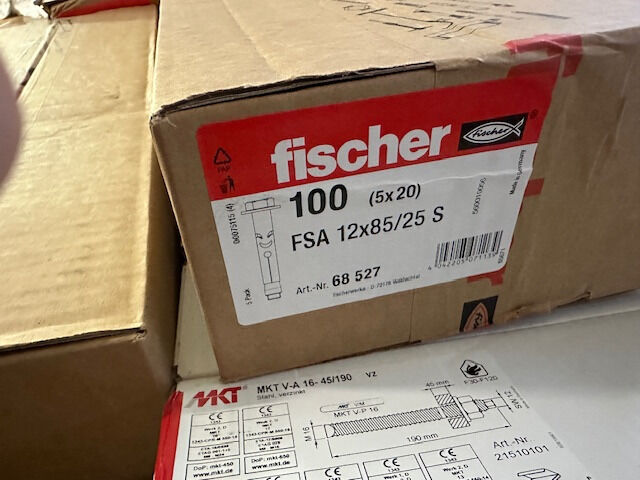 Ankerstangen MKT Schwerlastdübel MKT SL-B Fischer FSA Palette 400