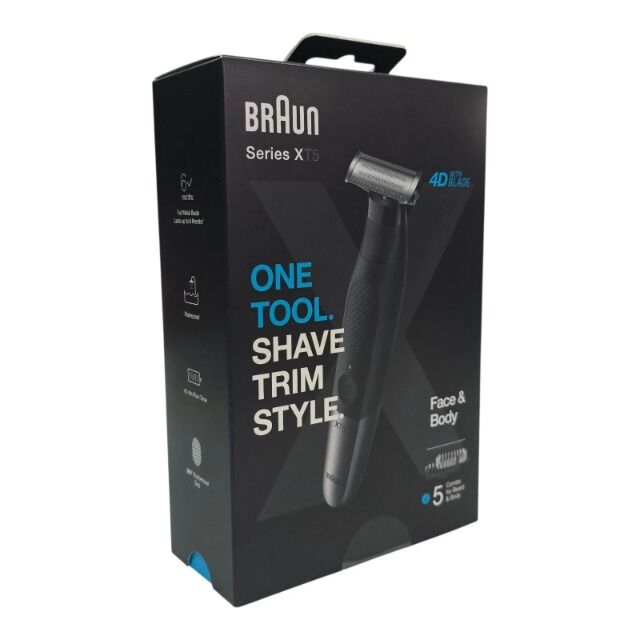 Braun Barttrimmer Rasierer Face + Body Bart- Haarschneider wet & dry XT5100 XT5