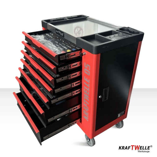 429 tlg gefüllt Werkzeugwagen Werkstattwagen 7 Schubladen PROFESSIONELL XXL