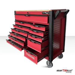 457 teile Werkzeugwagen gefüllt Werkstattwagen PROFESSIONELL XXXL 7 Schubladen