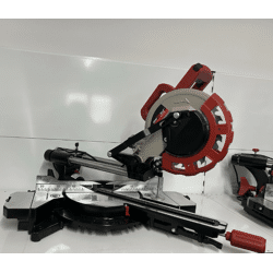 Mitre saw with catch bag 1700 W Cutting height / width 60 x 340 mm