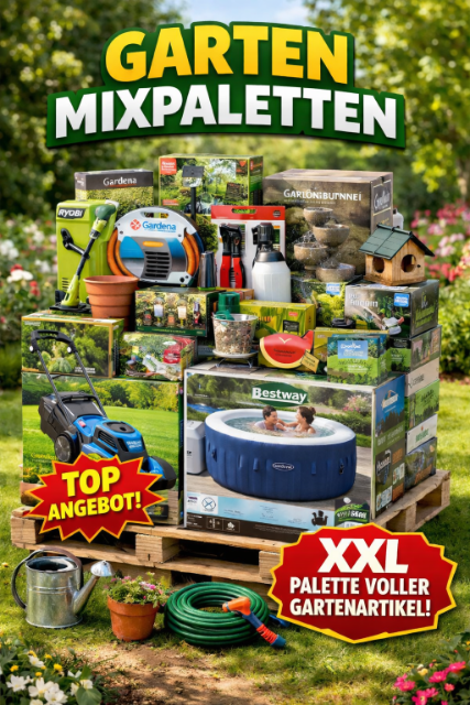 Mega Garten Baumarkt Mixpaletten Mix Palette Secret Deal 2026 Sonderposten zum Aktionspreis nur Neuware