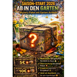 Mystery Box Garten Outdoor Secret Boxen Überraschungspakete Neuware Wundertüte Saison Kracher 