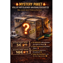 Mystery Paket Haushalt – Aktionsware – Überraschungskarton  Haushaltswaren Mystery Paket – Sonderposten – sofort verfügbar