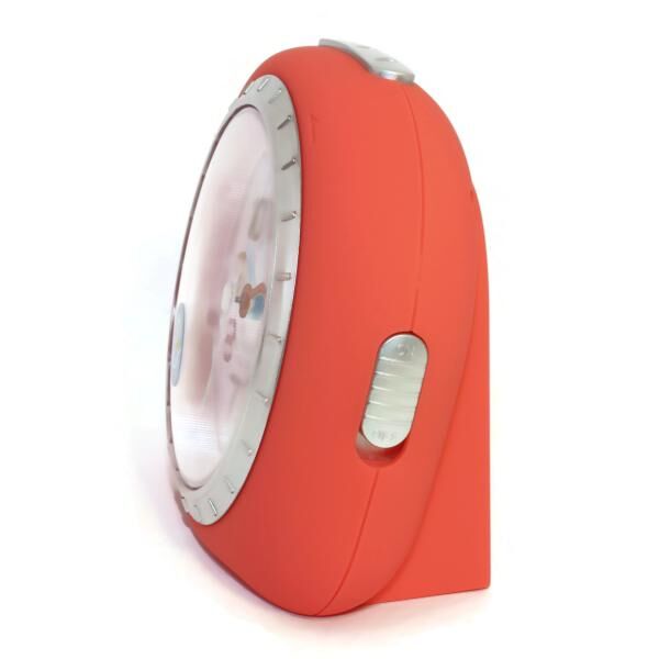 Kinderwecker, schleichende Sekunde, RUBBER FINISH, Repetition, Licht, buntes Zifferblatt, einfache Einstellung der Alarmzeit über Frontring