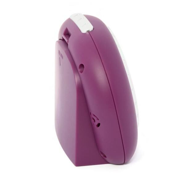 Kinderwecker, schleichende Sekunde, RUBBER FINISH, Repetition, Licht, buntes Zifferblatt, einfache Einstellung der Alarmzeit über Frontring