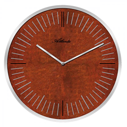 Wanduhr Quartz, Metallgehäuse 30cm, modernes Index-Zifferblatt