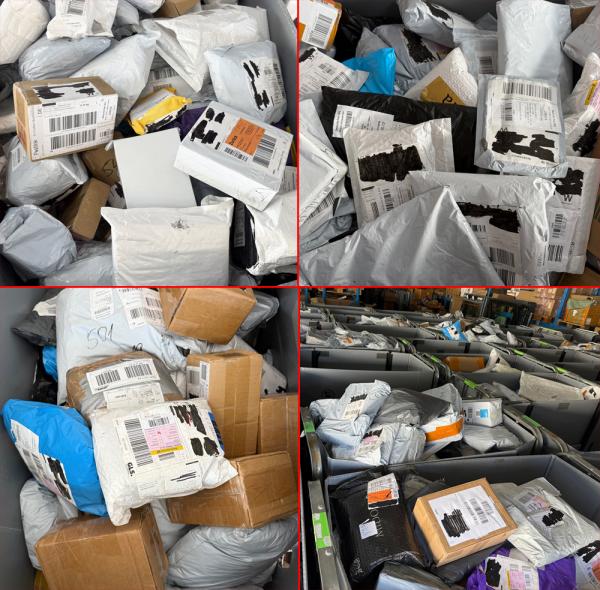 Echte nicht zugestellte DHL Hermes Retoure - nicht angenommene Pakete, Secretpacks Secret Packs Mystery verlorene ungeöffnete Pakete