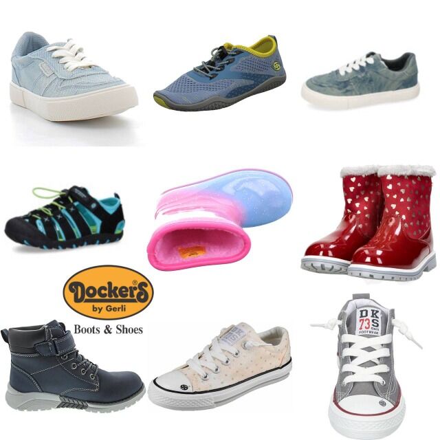 8,50 € Dockers Kinderschuhe Modellmix Kategorie A,neu in Originalkartons, alle Saisons, Jungen und Mädchen, Verkauf ab 50 Paar, Lagerware DE