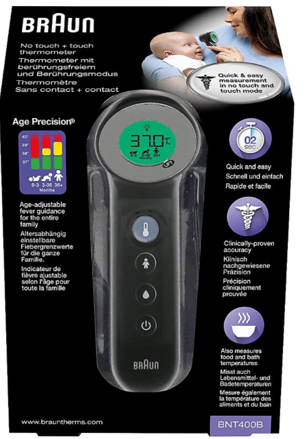 Braun BNT400BWE – No Touch + Stirnthermometer – Kontaktlos – Neu