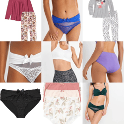 1,50 € Damenwäsche Mix aus deutschen Katalogen, BHs, Tops, Slips, Pyjamas und Bademode, große Größenvielfalt XS–XXXL, Lagerware Deutschland