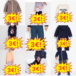 3,00 € Kinderbekleidung Mix Kategorie A, neue Markenware, verschiedene Größen von Babys bis Teenager, Lagerware
