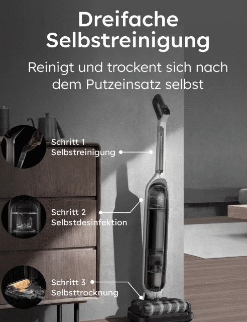 Eufy Mach V1 – Nass- & Trockensauger mit Selbstreinigung – Neu