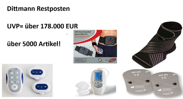 Exklusive Neuware von Dittmann: 8 Paletten hochwertiger Gesundheitsprodukte zum Sonderpreis! UVP: 178.799,86€ -> jetzt nur: 15.490,36€ netto
