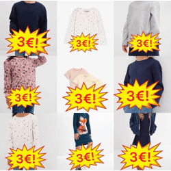 ab 3,00 € Kinderbekleidung Mix Kategorie A, Neuware bekannter Marken, verschiedene Größen, Lagerware Deutschland, schneller Versand
