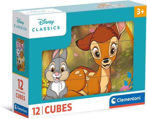 12 Teile W&uuml;rfelpuzzle - Disney classic